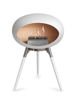 Le Feu - Dome White Ground Wood Low - Fireplace - Grand Alfresco