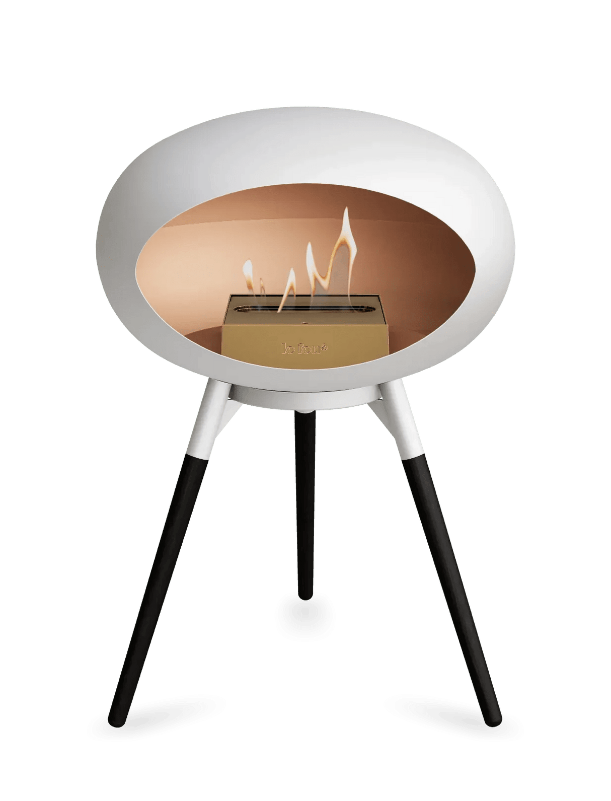 Le Feu - Dome White Ground Wood Low - Fireplace - Grand Alfresco