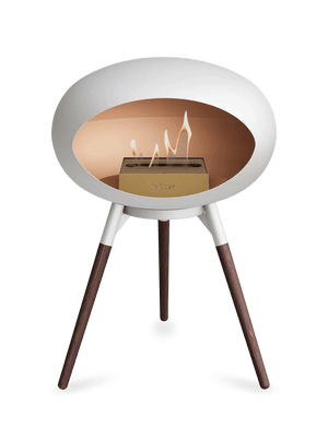 Le Feu - Dome White Ground Wood Low - Fireplace - Grand Alfresco