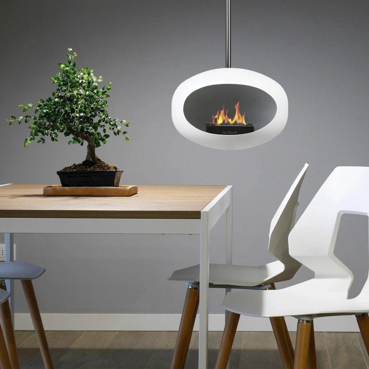 Le Feu - Dome White Sky Indoor/Outdoor - Fireplace - Grand Alfresco