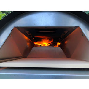 Le Peppe Portable Eco Wood - Fired Oven w/Deluxe Peel - Black - Grand Alfresco