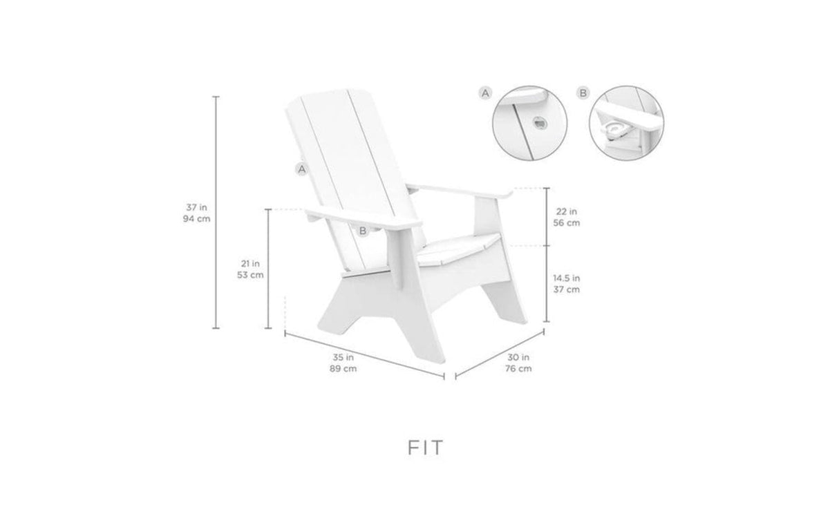 Ledge Lounger Mainstay Adirondack - Grand Alfresco