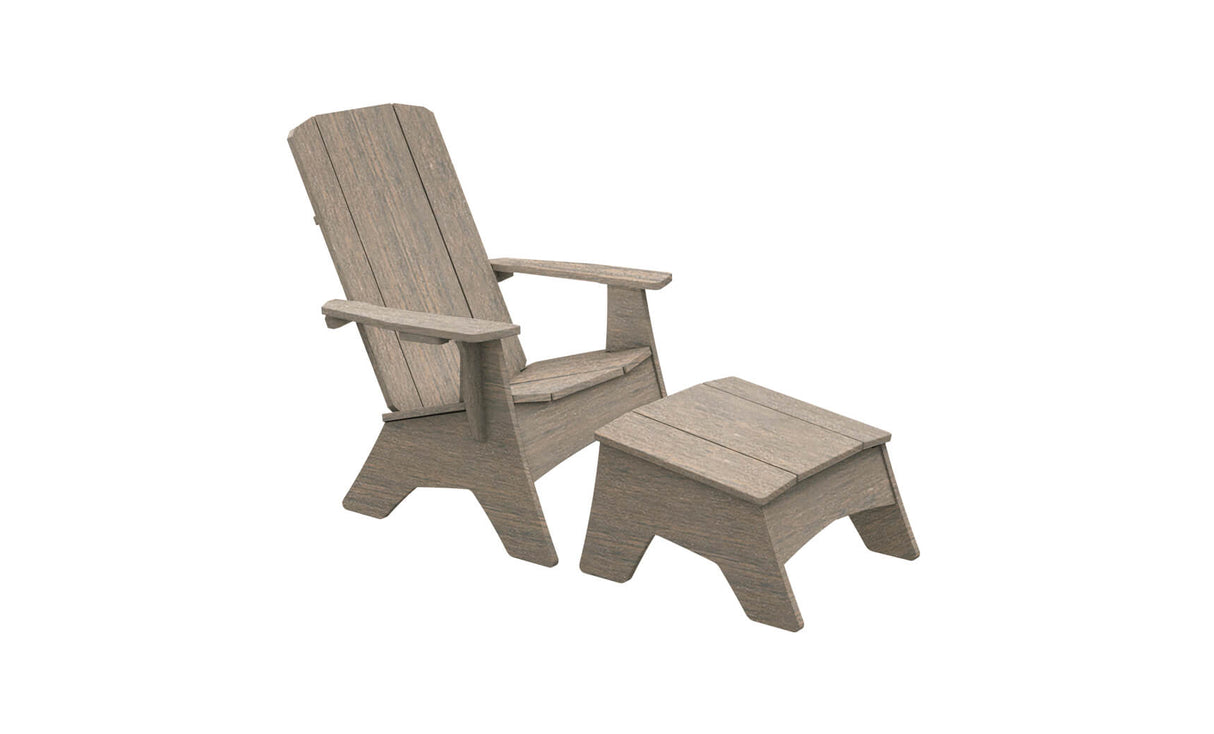 Ledge Lounger Mainstay Adirondack Ottoman - Regular - Grand Alfresco