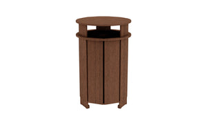 Ledge Lounger Mainstay Round Trash Bin - Grand Alfresco