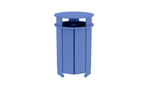 Ledge Lounger Mainstay Round Trash Bin - Grand Alfresco