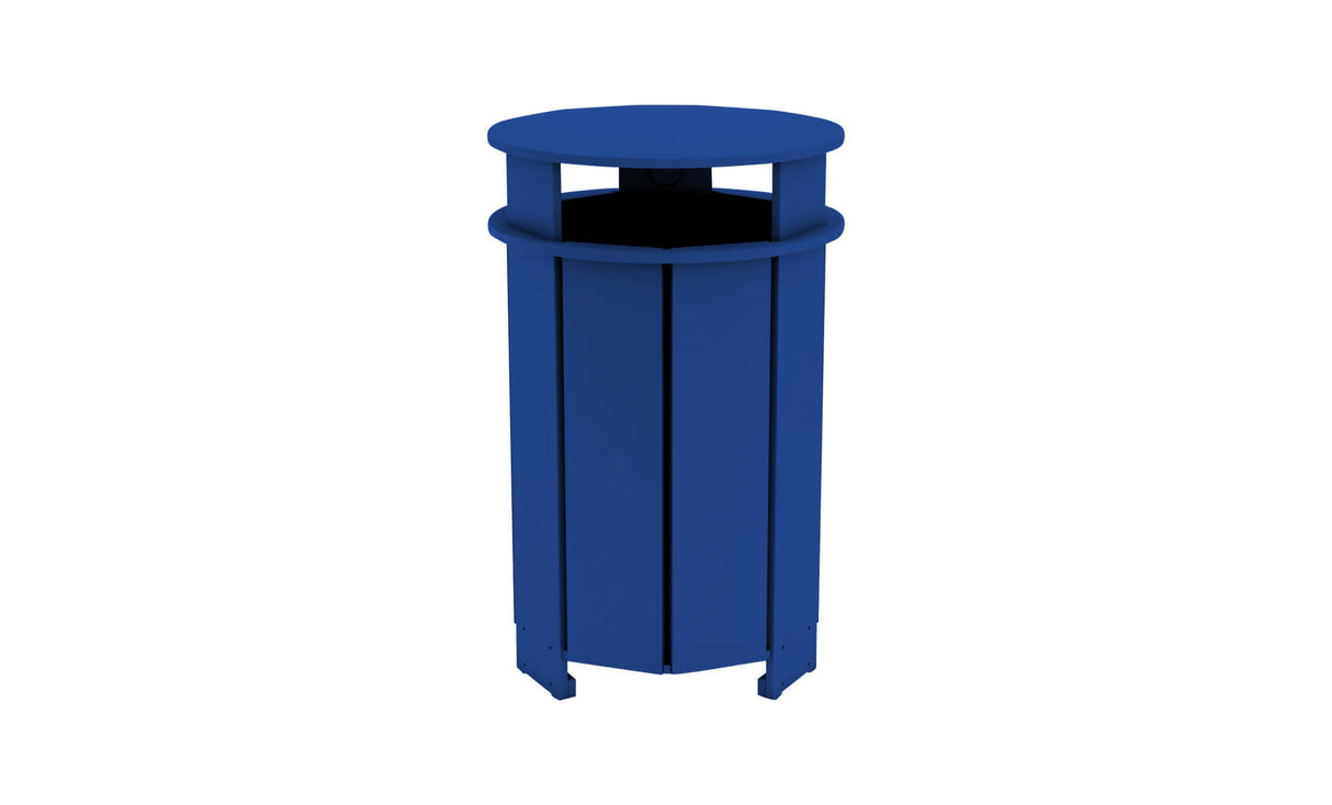 Ledge Lounger Mainstay Round Trash Bin - Grand Alfresco