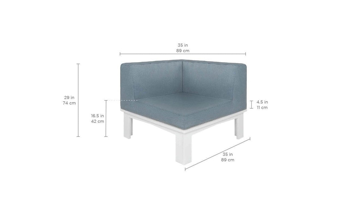 Ledge Lounger Mainstay Sectional Corner - Grand Alfresco