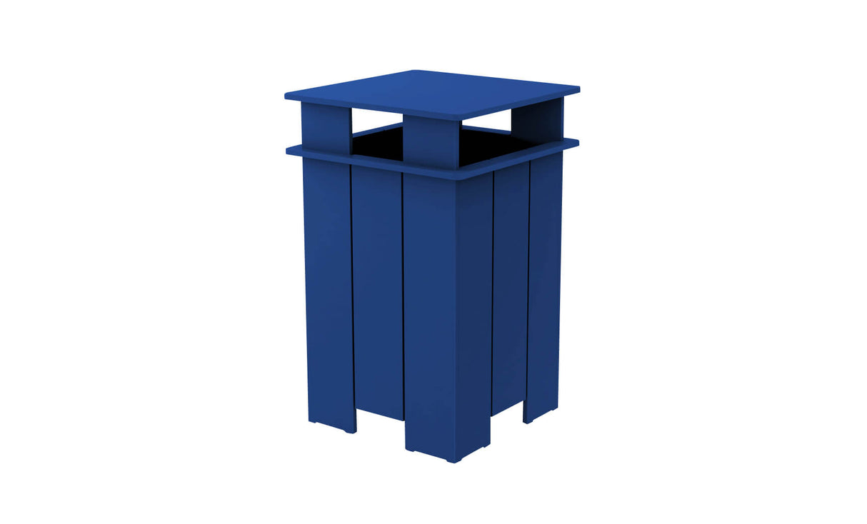 Ledge Lounger Mainstay Square Trash Bin - Grand Alfresco