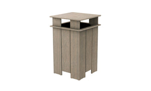 Ledge Lounger Mainstay Square Trash Bin - Grand Alfresco