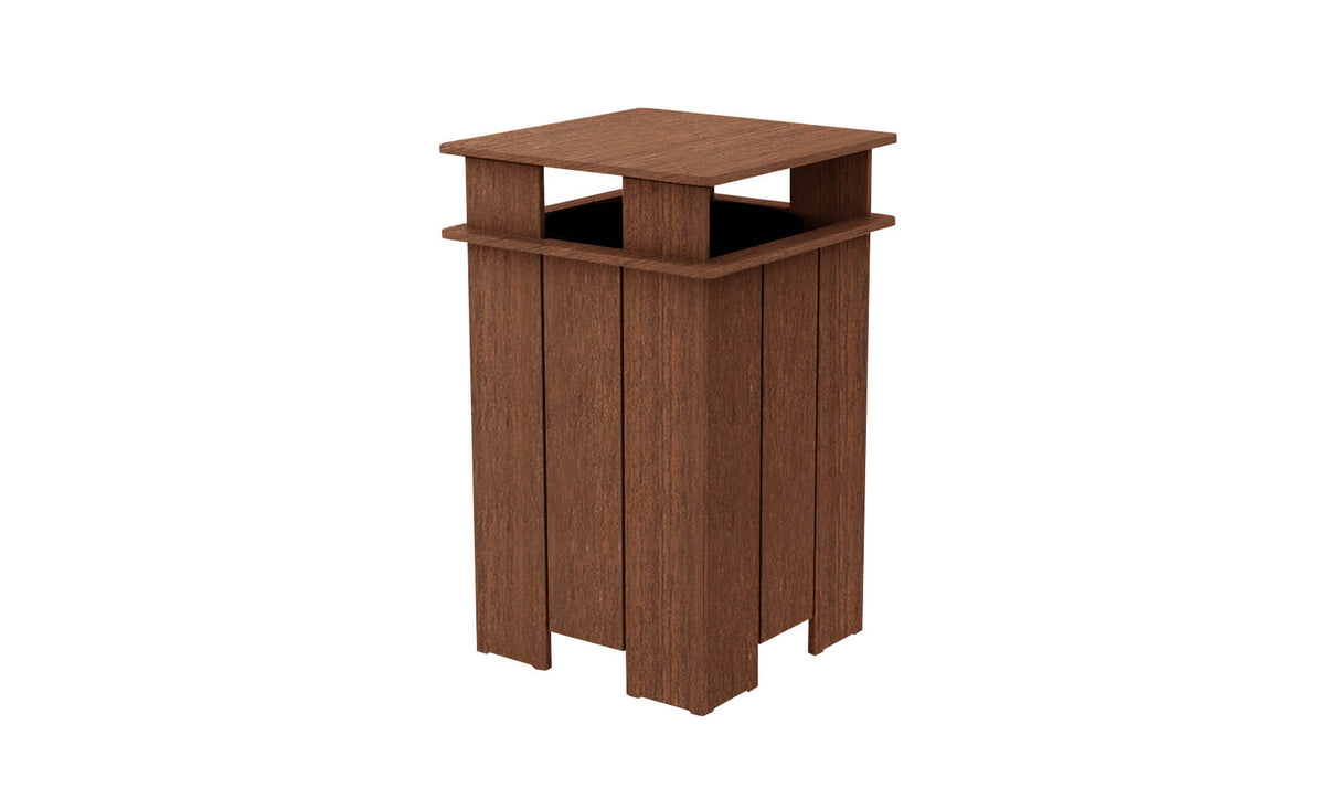 Ledge Lounger Mainstay Square Trash Bin - Grand Alfresco