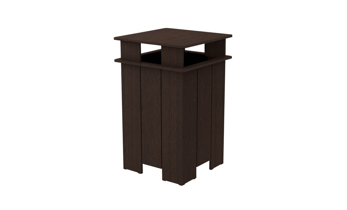 Ledge Lounger Mainstay Square Trash Bin - Grand Alfresco