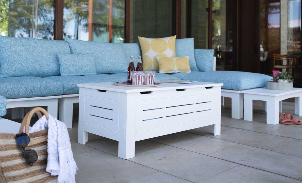 Ledge Lounger Mainstay Storage Coffee Table - Grand Alfresco