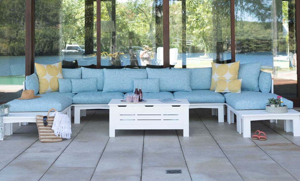 Ledge Lounger Mainstay Storage Coffee Table - Grand Alfresco