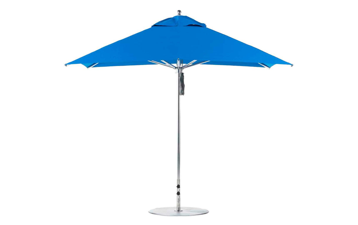 Ledge Lounger Premier Aluminum Umbrella - 10' Square Pulley - Grand Alfresco