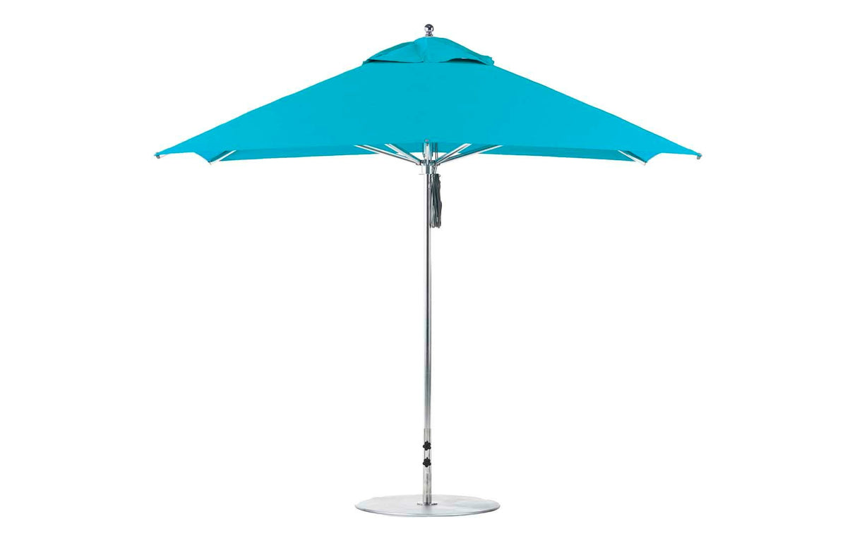 Ledge Lounger Premier Aluminum Umbrella - 10' Square Pulley - Grand Alfresco