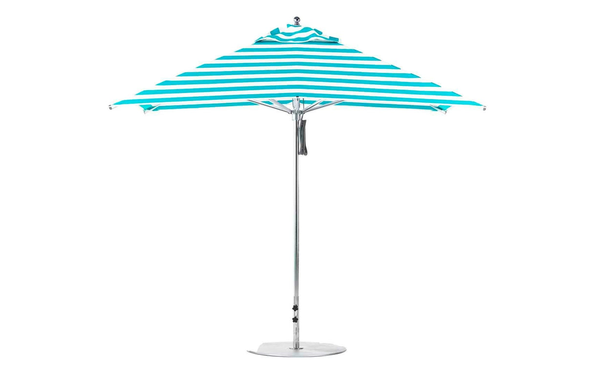 Ledge Lounger Premier Aluminum Umbrella - 10' Square Pulley - Grand Alfresco