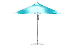 Ledge Lounger Premier Aluminum Umbrella - 10' Square Pulley - Grand Alfresco