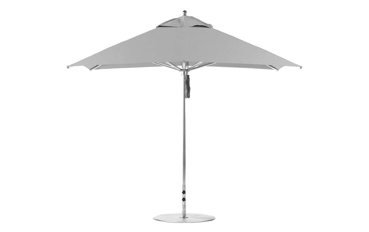 Ledge Lounger Premier Aluminum Umbrella - 10' Square Pulley - Grand Alfresco