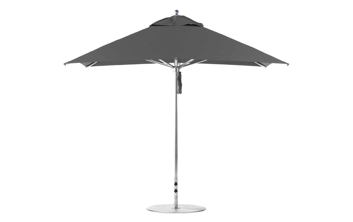 Ledge Lounger Premier Aluminum Umbrella - 10' Square Pulley - Grand Alfresco