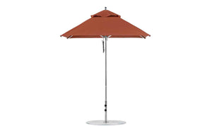 Ledge Lounger Premier Aluminum Umbrella - 6.5' Square Pulley - Grand Alfresco