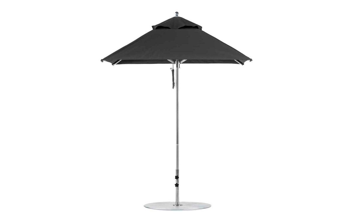 Ledge Lounger Premier Aluminum Umbrella - 6.5' Square Pulley - Grand Alfresco