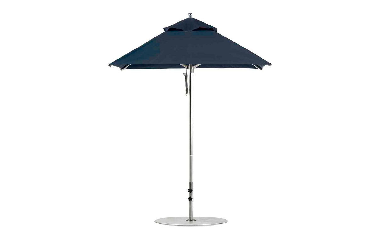 Ledge Lounger Premier Aluminum Umbrella - 6.5' Square Pulley - Grand Alfresco