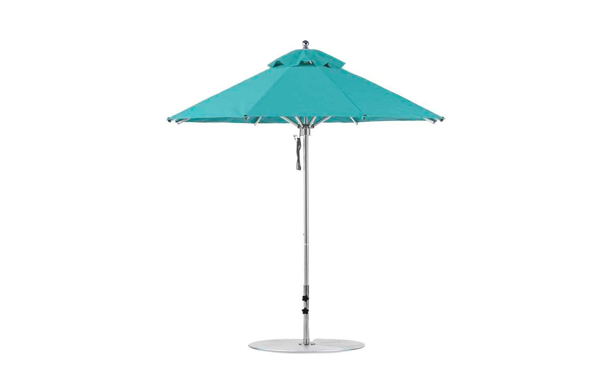 Ledge Lounger Premier Aluminum Umbrella - 7.5' Octagon Pulley - Grand Alfresco