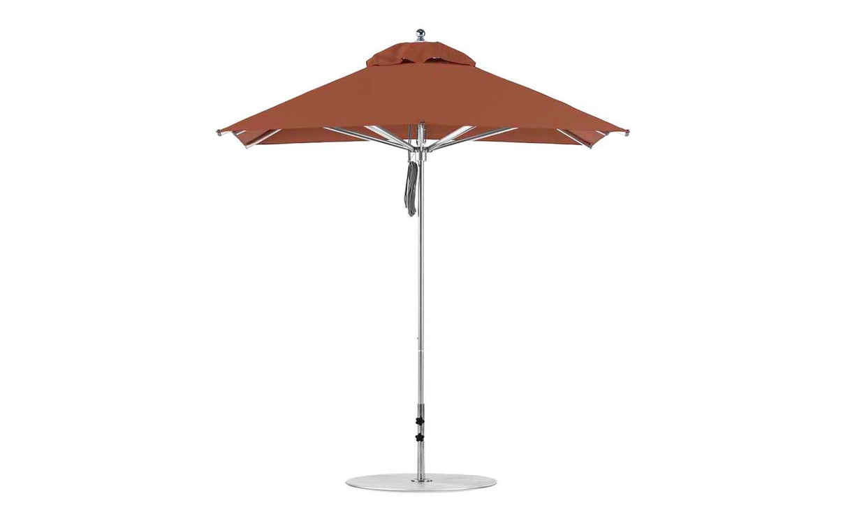 Ledge Lounger Premier Aluminum Umbrella - 7.5' Square Pulley - Grand Alfresco