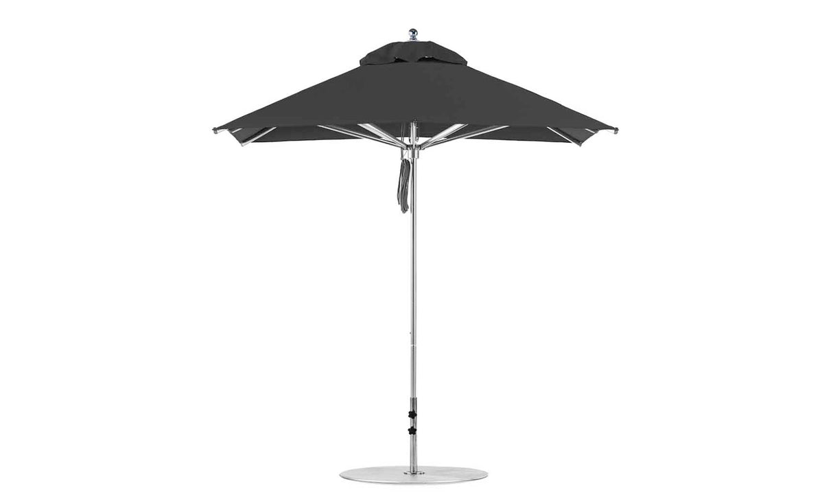 Ledge Lounger Premier Aluminum Umbrella - 7.5' Square Pulley - Grand Alfresco