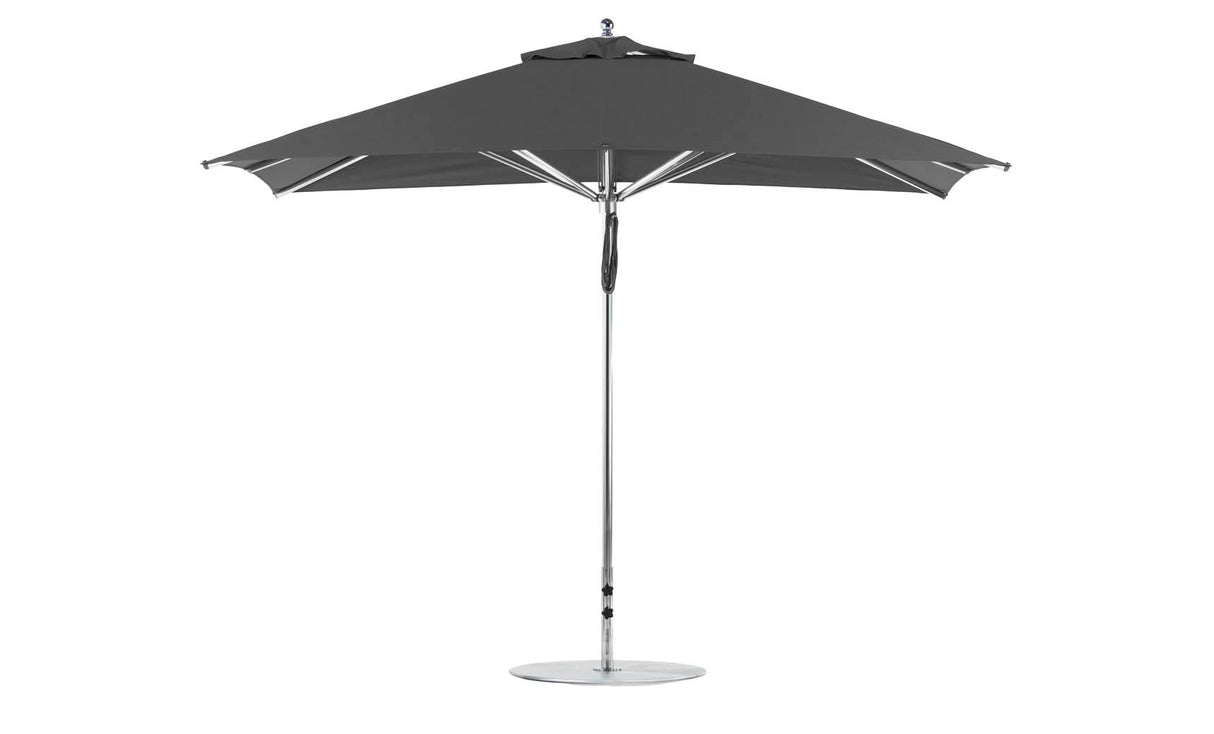 Ledge Lounger Premier Aluminum Umbrella - 8.5' Rectangle Pulley - Grand Alfresco