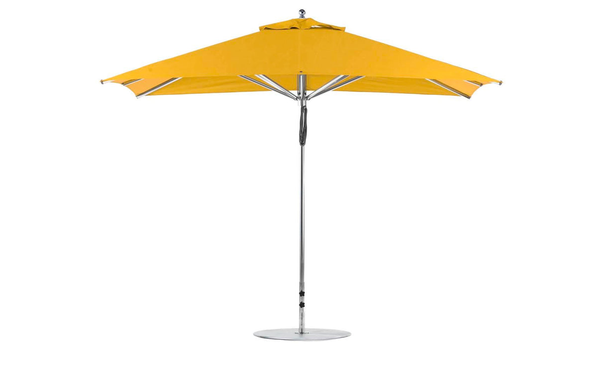 Ledge Lounger Premier Aluminum Umbrella - 8.5' Rectangle Pulley - Grand Alfresco