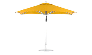 Ledge Lounger Premier Aluminum Umbrella - 8.5' Rectangle Pulley - Grand Alfresco