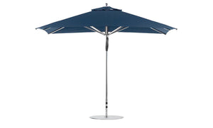 Ledge Lounger Premier Aluminum Umbrella - 8.5' Rectangle Pulley - Grand Alfresco