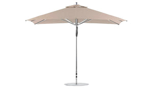 Ledge Lounger Premier Aluminum Umbrella - 8.5' Rectangle Pulley - Grand Alfresco