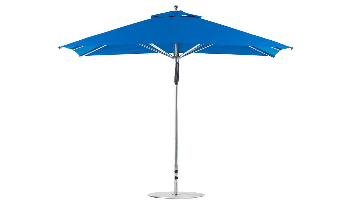 Ledge Lounger Premier Aluminum Umbrella - 8.5' Rectangle Pulley - Grand Alfresco