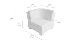 Ledge Lounger Signature Sectional Corner - Grand Alfresco