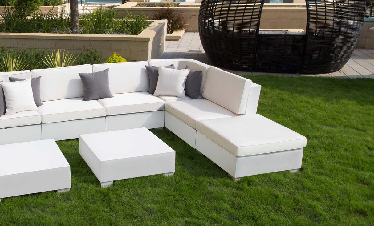 Ledge Lounger Signature Sectional Ottoman - Grand Alfresco