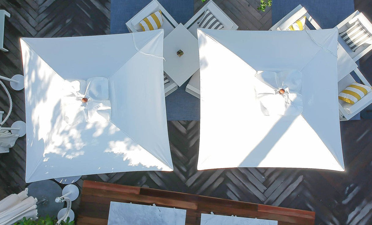 Ledge Loungers Essential Fiberglass Umbrella - 11' Octagon Crank Auto Tilt - Grand Alfresco