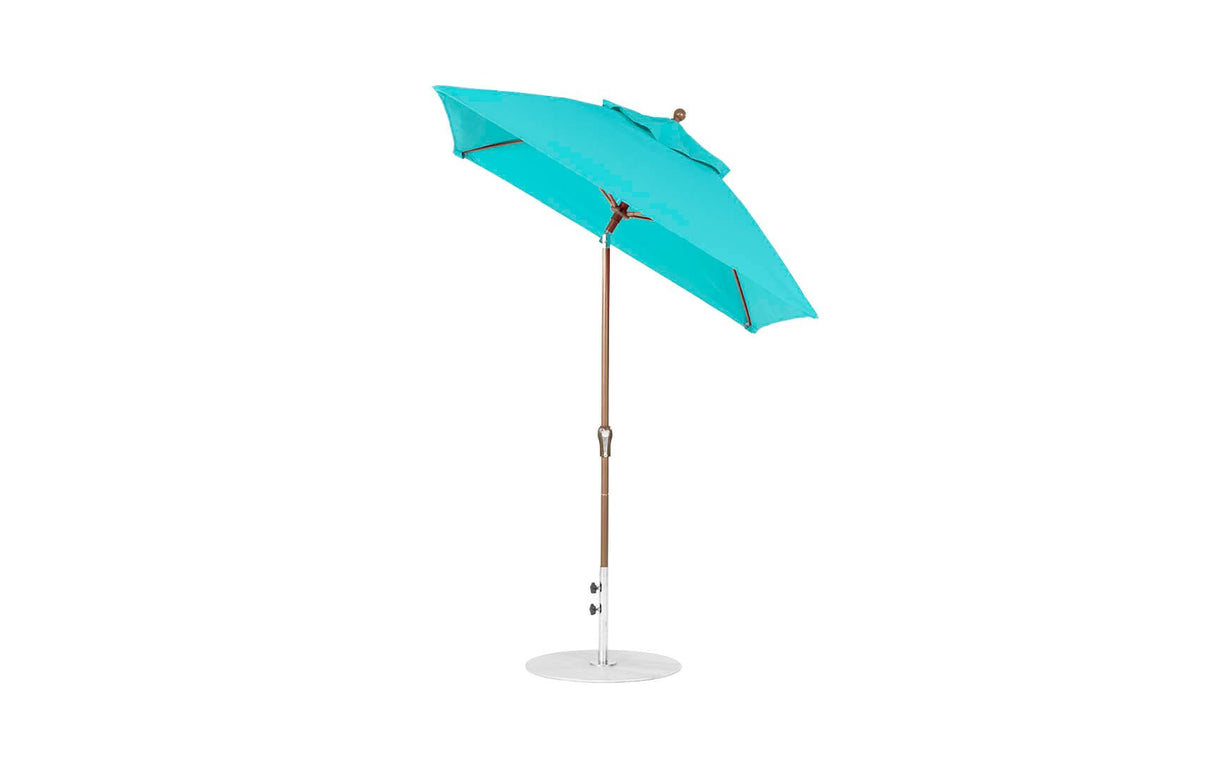 Ledge Loungers Essential Fiberglass Umbrella - 6.5' Square Crank Auto Tilt - Grand Alfresco