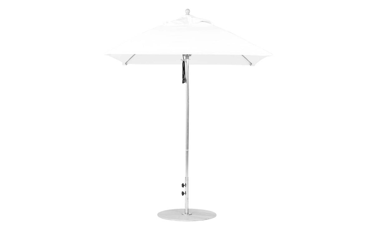 Ledge Loungers Essential Fiberglass Umbrella - 6.5' Square Pulley - Grand Alfresco