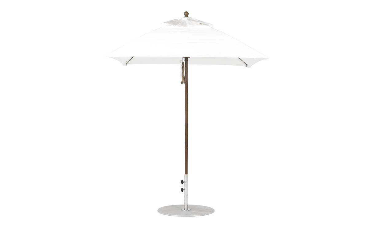 Ledge Loungers Essential Fiberglass Umbrella - 6.5' Square Pulley - Grand Alfresco