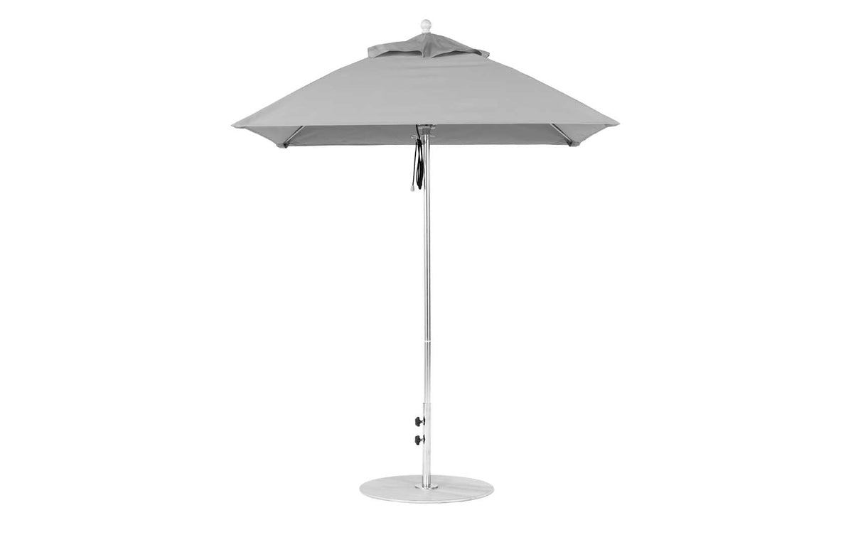 Ledge Loungers Essential Fiberglass Umbrella - 6.5' Square Pulley - Grand Alfresco