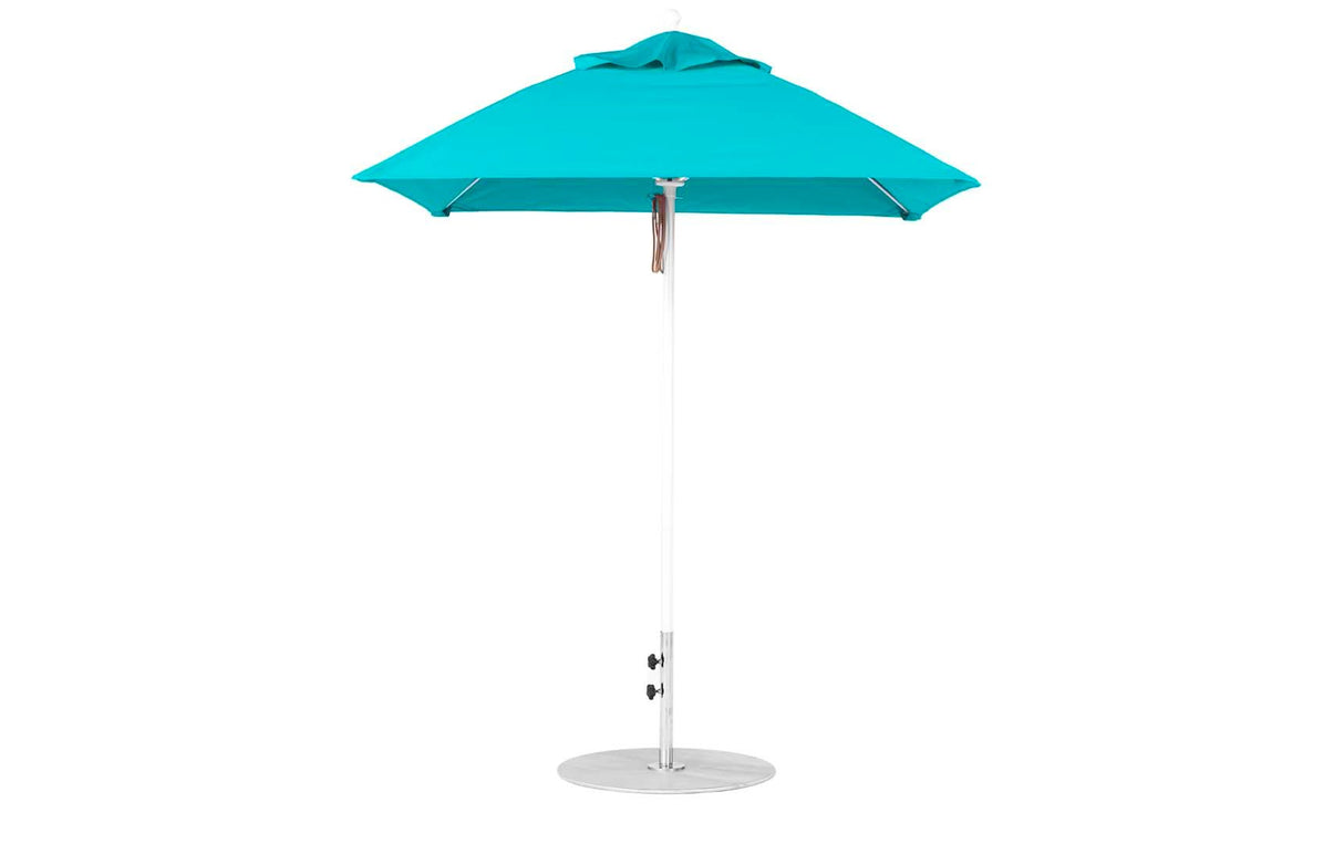 Ledge Loungers Essential Fiberglass Umbrella - 6.5' Square Pulley - Grand Alfresco