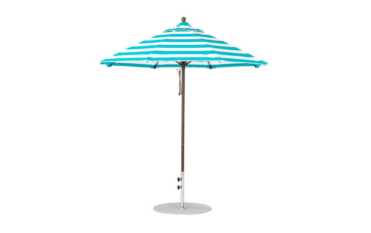 Ledge Loungers Essential Fiberglass Umbrella - 7.5' Octagon Pulley - Grand Alfresco