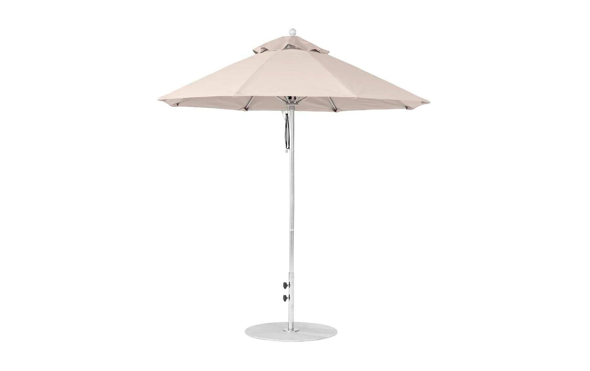 Ledge Loungers Essential Fiberglass Umbrella - 7.5' Octagon Pulley - Grand Alfresco