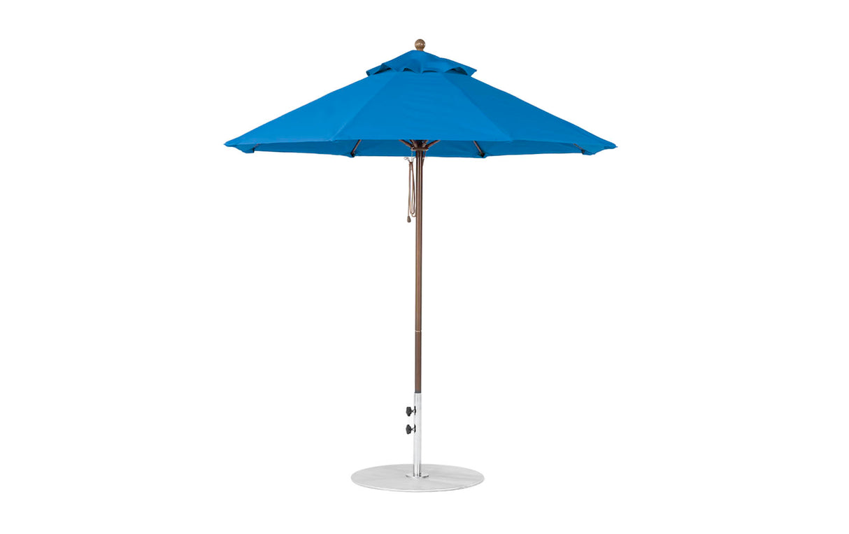 Ledge Loungers Essential Fiberglass Umbrella - 7.5' Octagon Pulley - Grand Alfresco