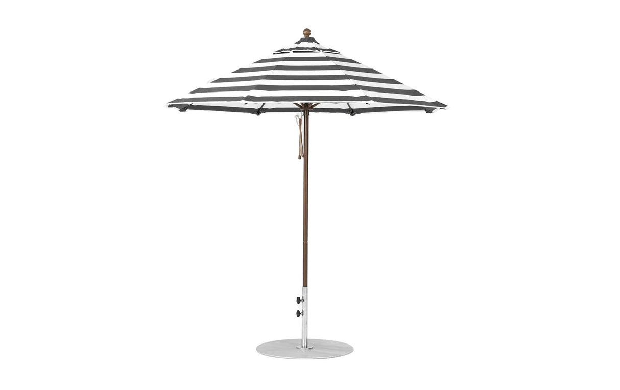 Ledge Loungers Essential Fiberglass Umbrella - 7.5' Octagon Pulley - Grand Alfresco