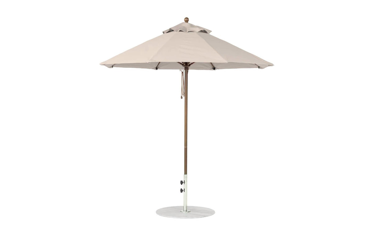 Ledge Loungers Essential Fiberglass Umbrella - 7.5' Octagon Pulley - Grand Alfresco