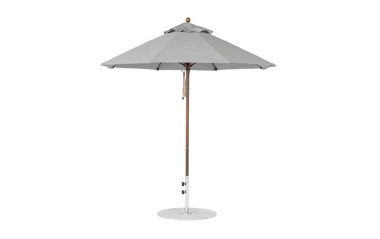 Ledge Loungers Essential Fiberglass Umbrella - 7.5' Octagon Pulley - Grand Alfresco