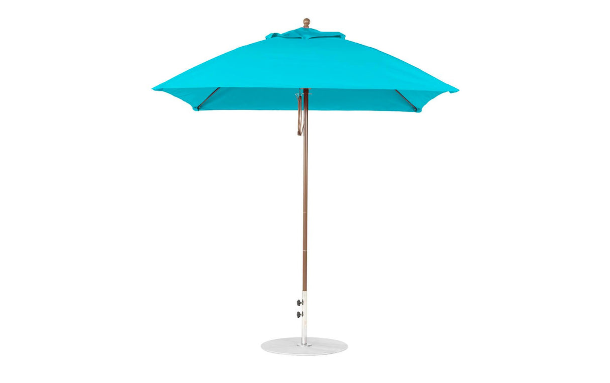 Ledge Loungers Essential Fiberglass Umbrella - 7.5' Square Pulley - Grand Alfresco